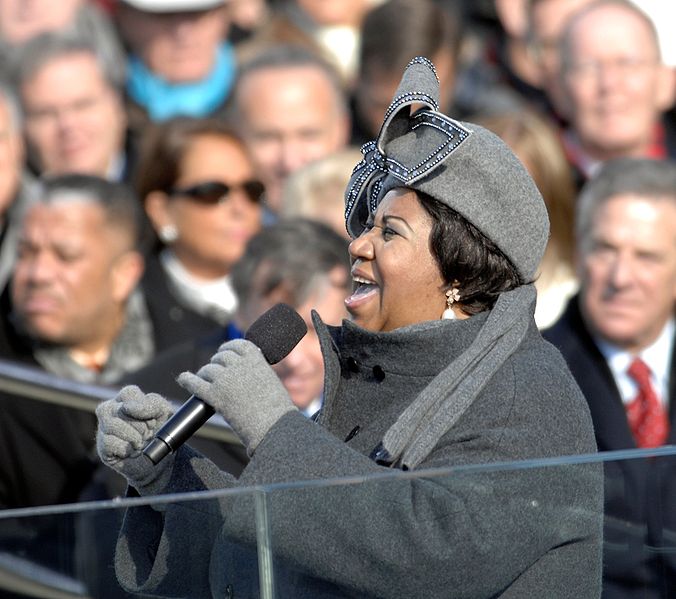 Aretha Franklin song for Obama i 2009. Foto: Cecilio Ricardo, U.S. Air Force