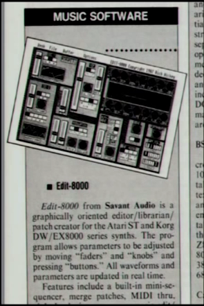 Rich Hickey's first commercial software, a patch editor.